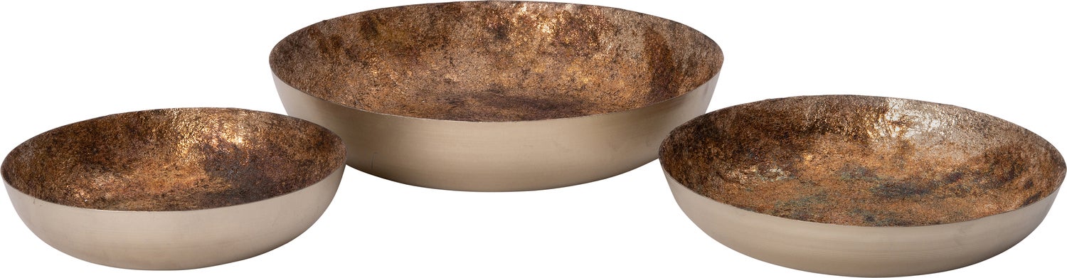 Intratuin decoratiebord goud / zilver D 26 H 5 cm