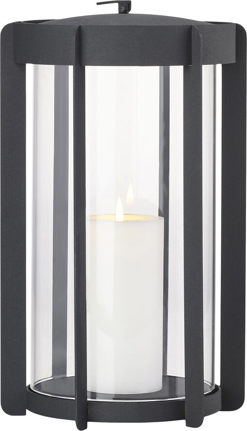 Zone Lanterne Firefly 35 cm Black Lakeret stål Black