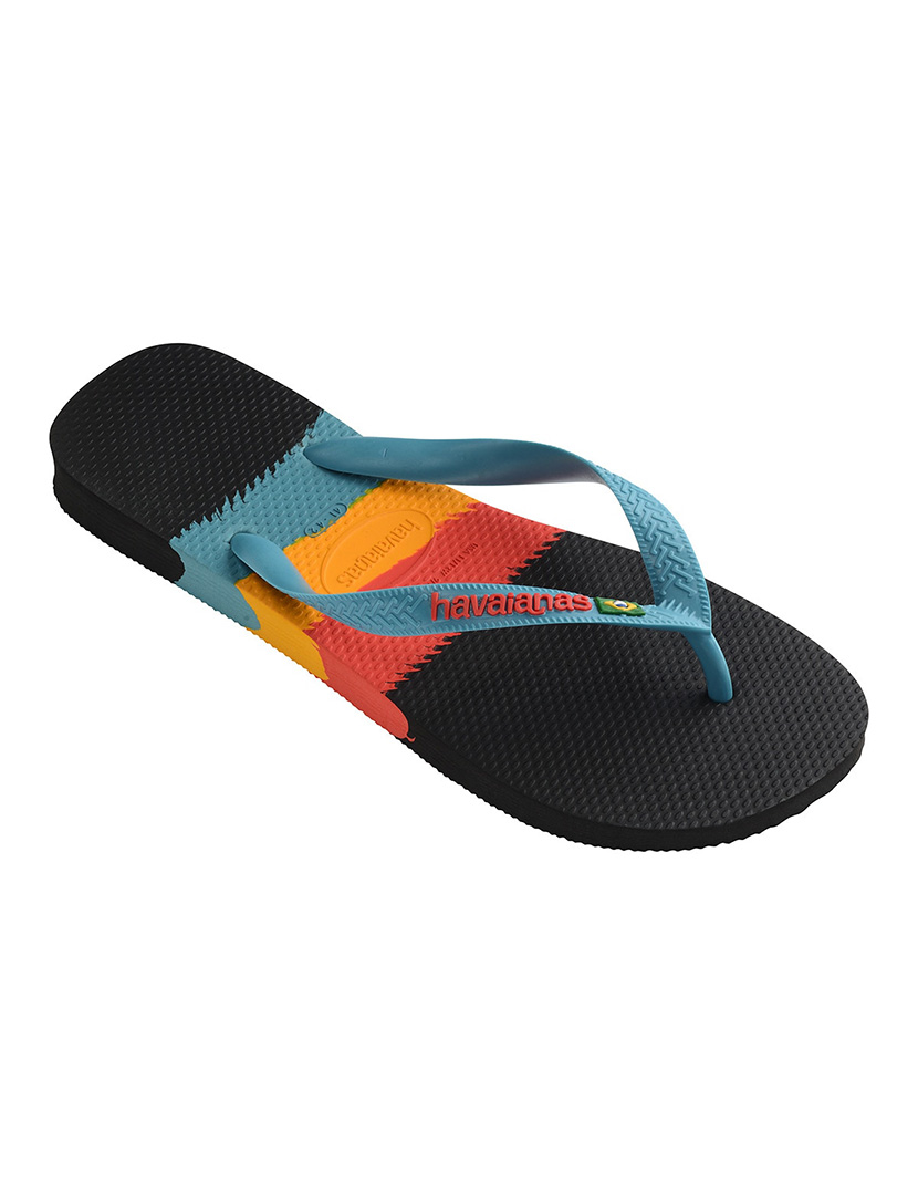 Brazil Tech Black Flip Flops