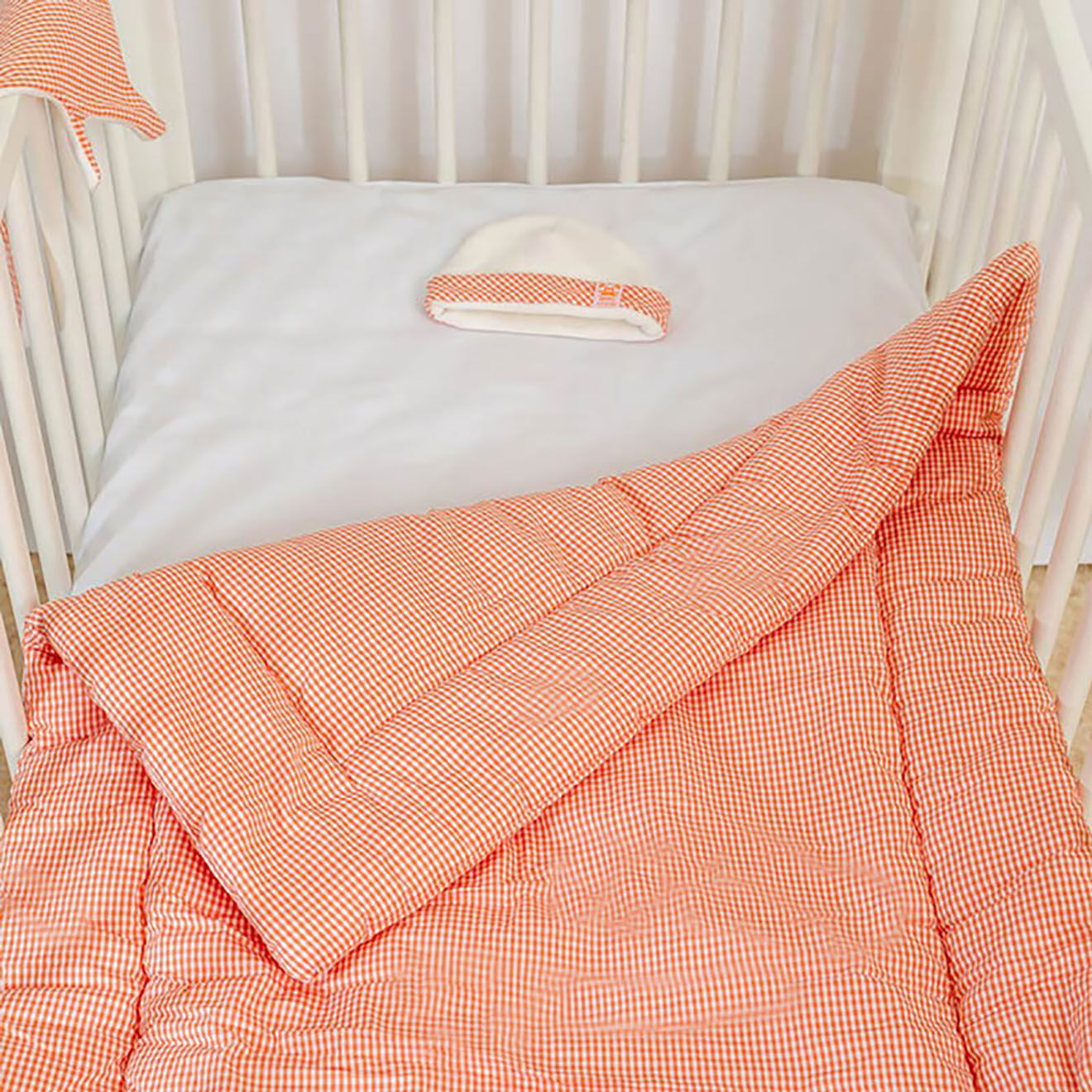 Papate Edredon en Coton Bio vichy - 70x120 cm
