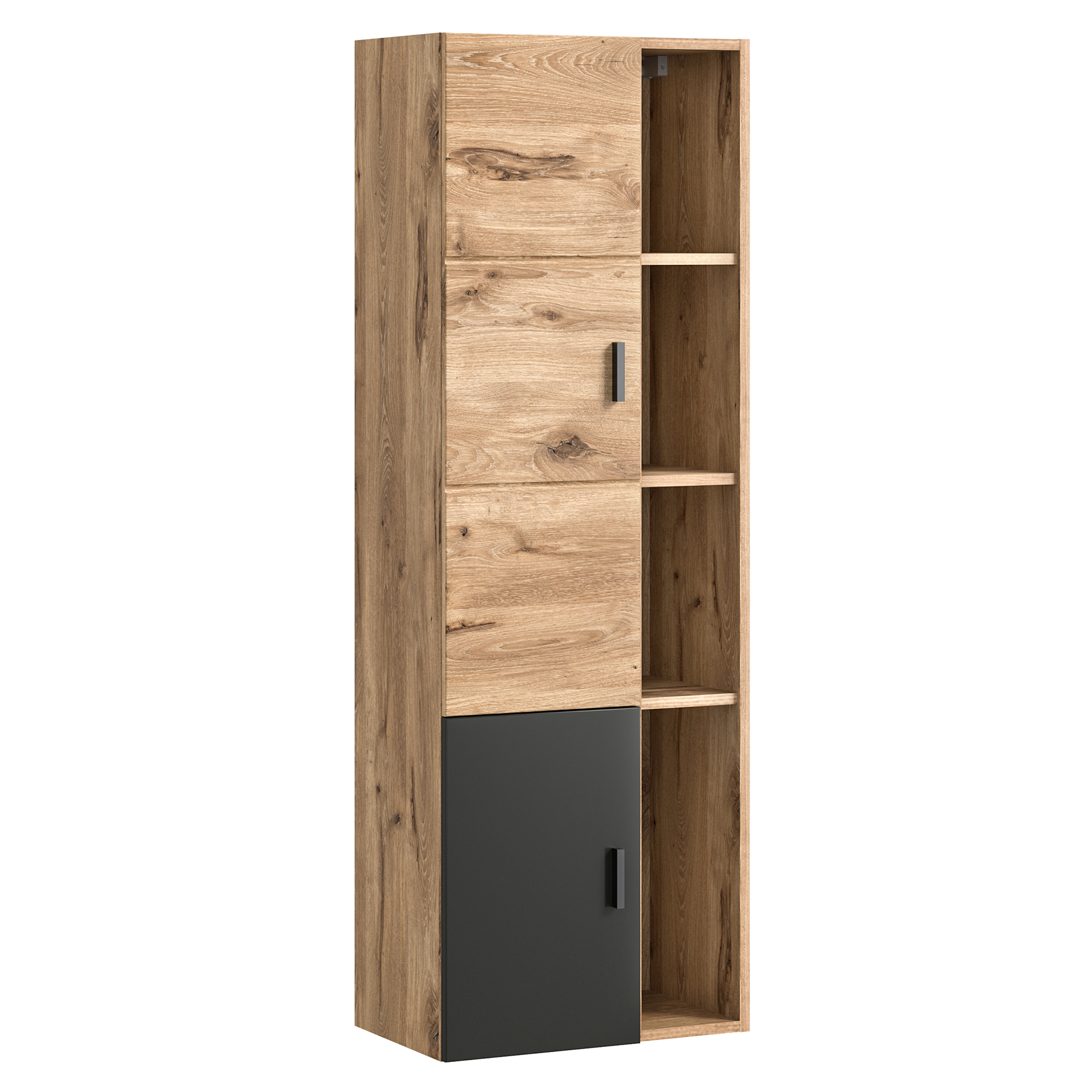 Highboard GRADO - Nox Oak-grau - 48 cm breit