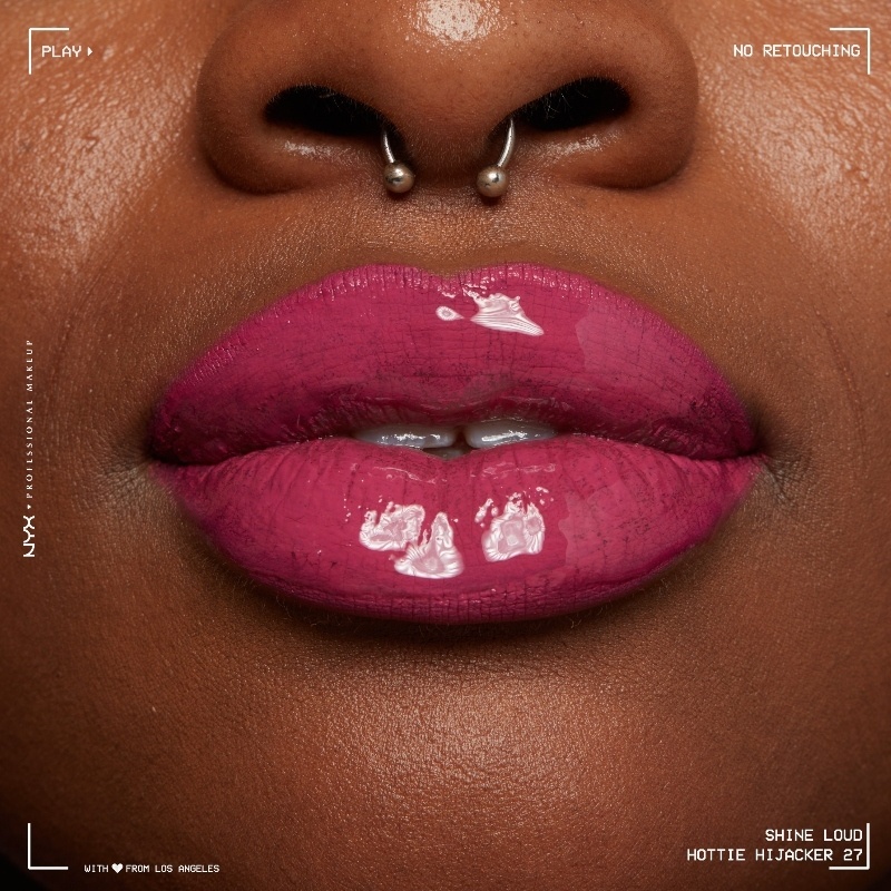 NYX Prof. Makeup Shine Loud High Pigment Lip Shine 3,4 ml - Hottie Hijacker