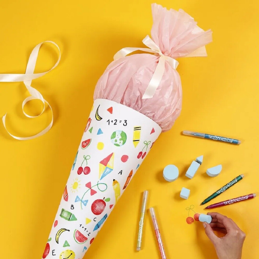 Colortime viltstiften glitter - 12st