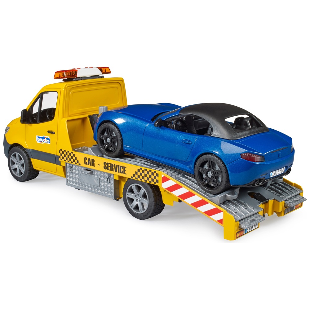 Bruder Mercedes-Benz Sprinter Autotransporter mit Roadster-Fahrzeug