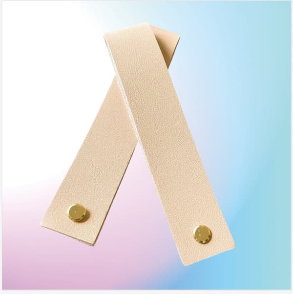 INF Elegante PU-Lær Hengestropper for Bryllupsskilt Beige
