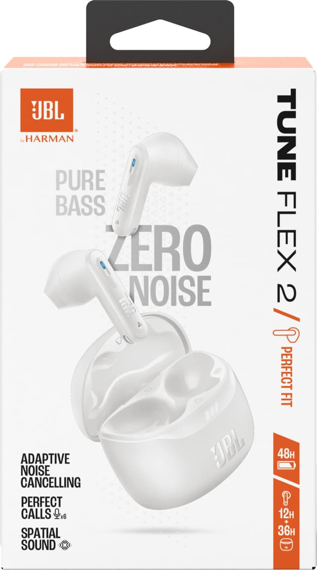 JBL Tune Flex 2 true wireless in-ear høretelefoner (hvid)