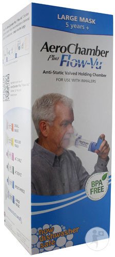 Aerochamber Plus Flow-Vu Anti-Static Valved Holding Chamber 1 Pièce