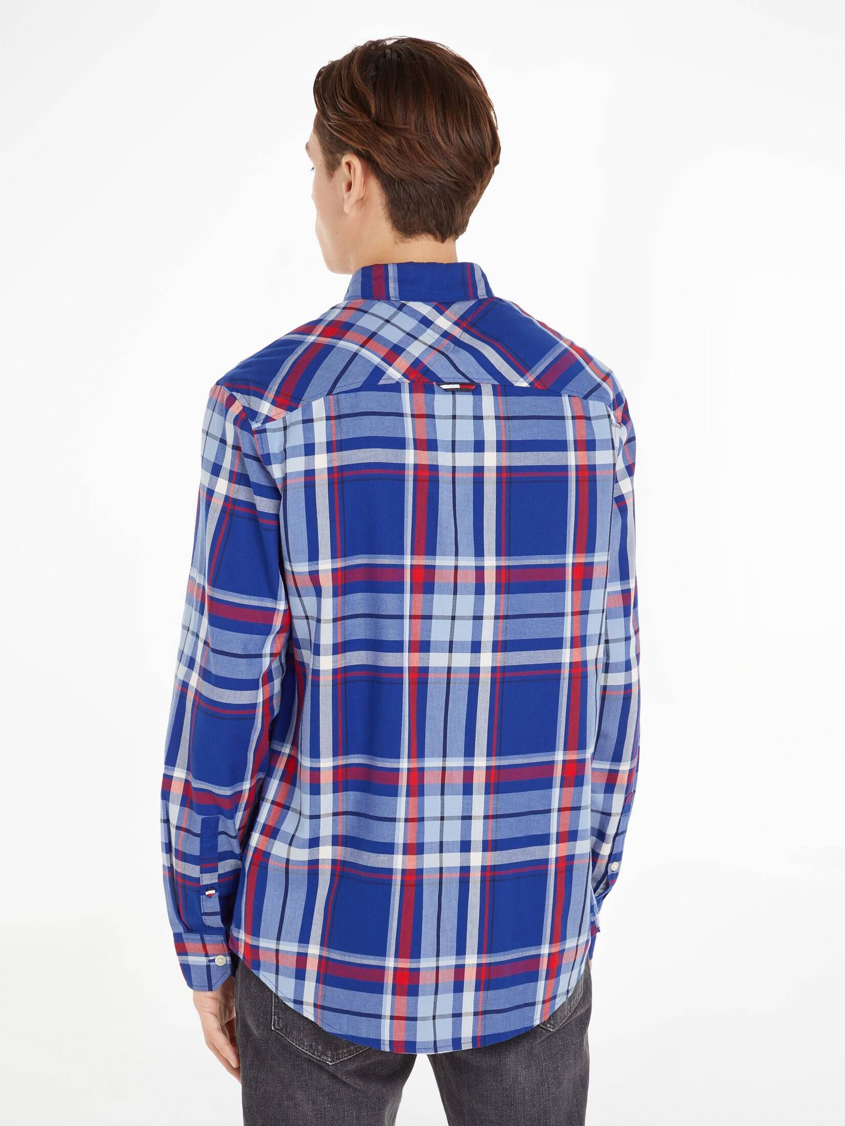 Tommy Jeans| Herren Freizeithemd Classic Fit Langarm