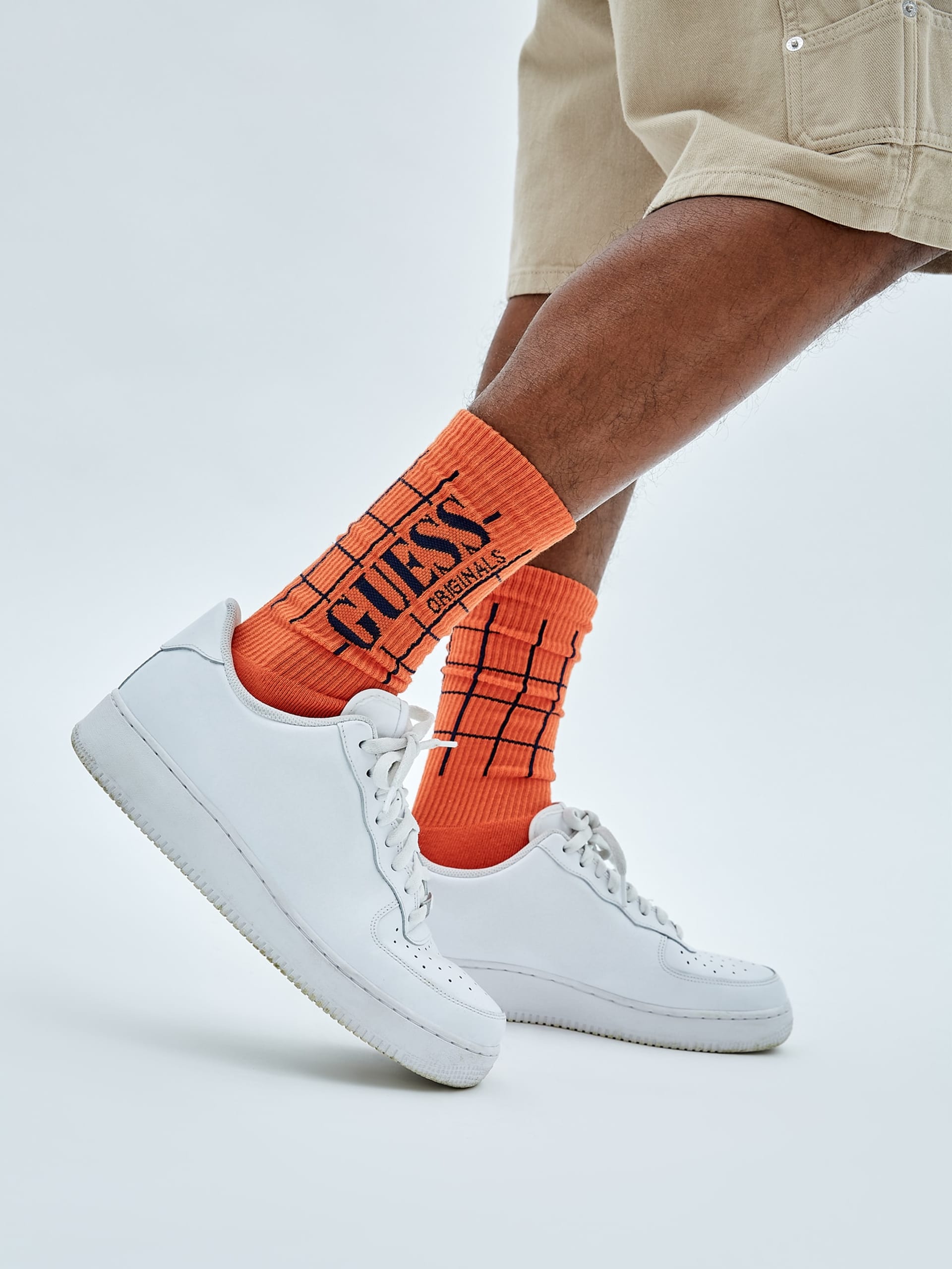 Meias GUESS Originals Grid Crew