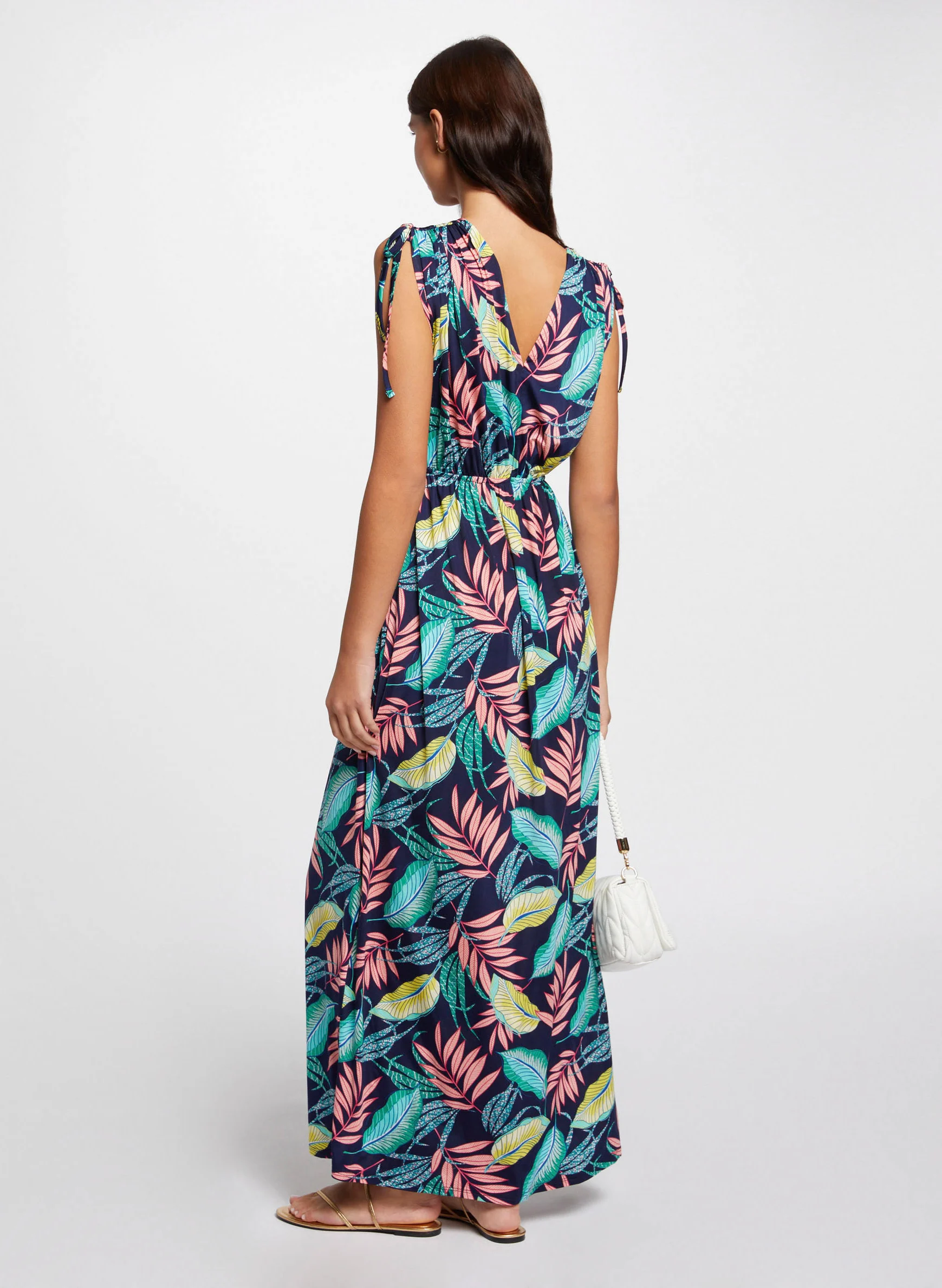 RINIS - Robe longue imprimée| Multicolore
