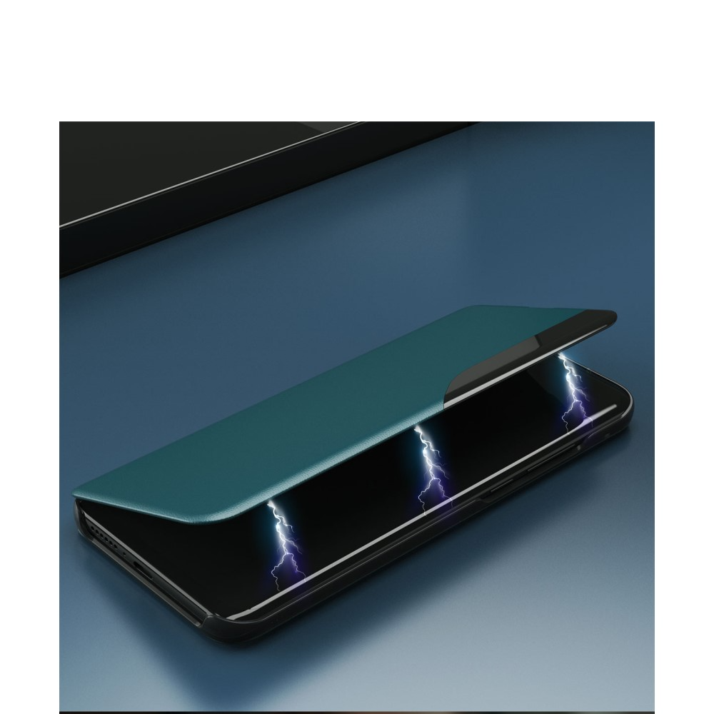 Samsung Galaxy A52s 5G / A52 (5G) Leder Hülle Small Window View Flip Case - Schwarz