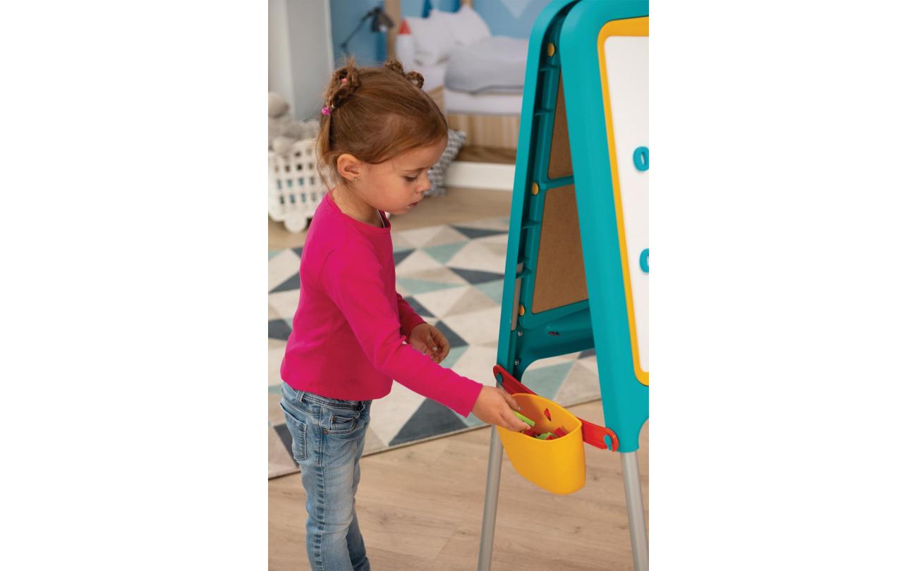 Smoby dubbelzijdig metalen bord met accessoires