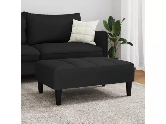 Repose-pied noir 77x55x31 cm velours