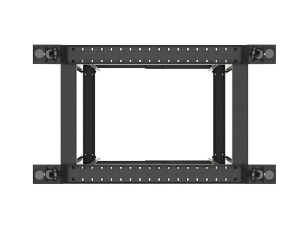 Lanberg - Rack åben ramme - 600 x 1000 mm - fritstående, gulvstående - sort, RAL 9004 - 42U - 19
