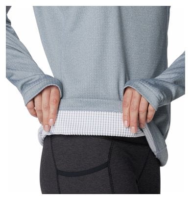 Polaire Femme Columbia Park View Grid 1/2 Zip Gris