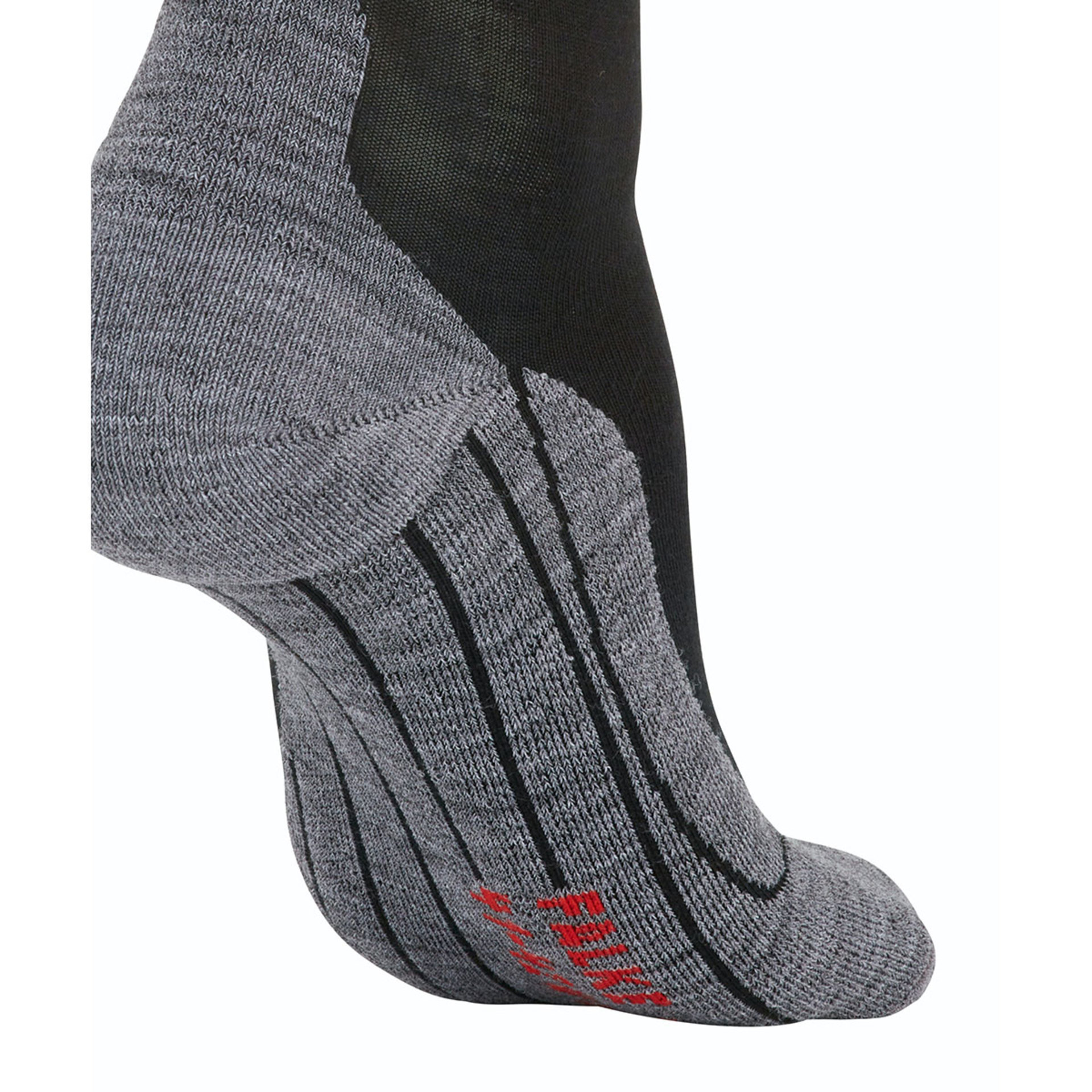 Falke RU4 Wool Hardloopsokken Zwart/Grijs Dames