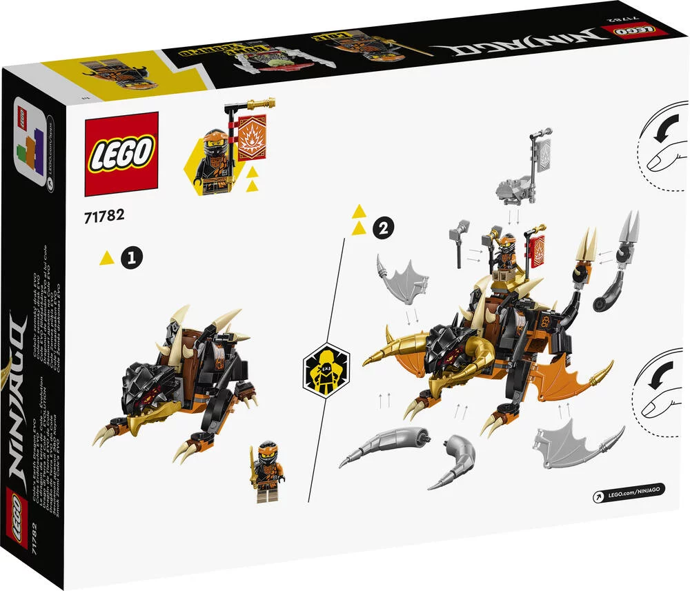 LEGO®NINJAGO® 71782 -LE DRAGON DE TERRE DE COLE - EVOLUTION