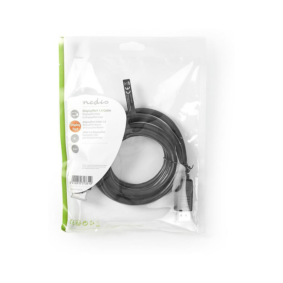 NEDIS Câble DisplayPort 1.4 - 2 mètres
