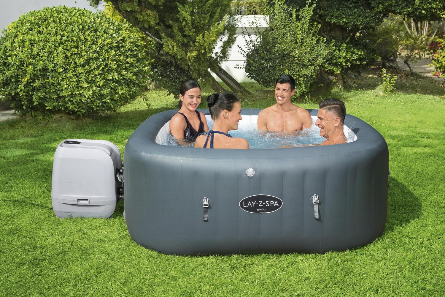 Bestway opblaasbare jacuzzi Lay-Z-Spa Hawaii met pomp groen 180 x 180 x 71 cm