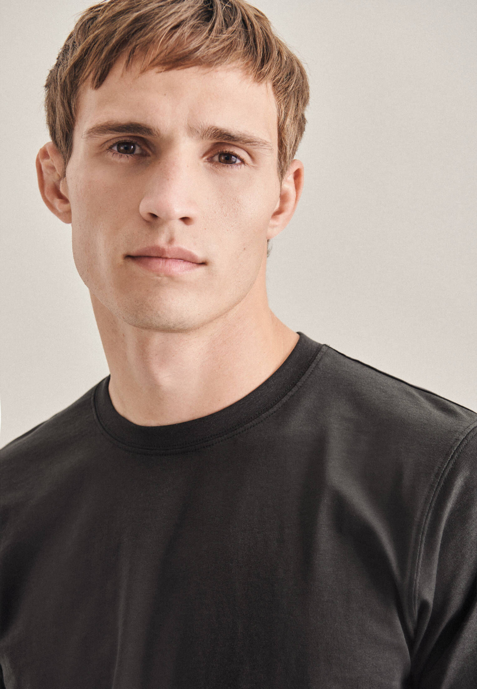 Seidensticker| Herren Pyjama Oberteil Schwarze Rose