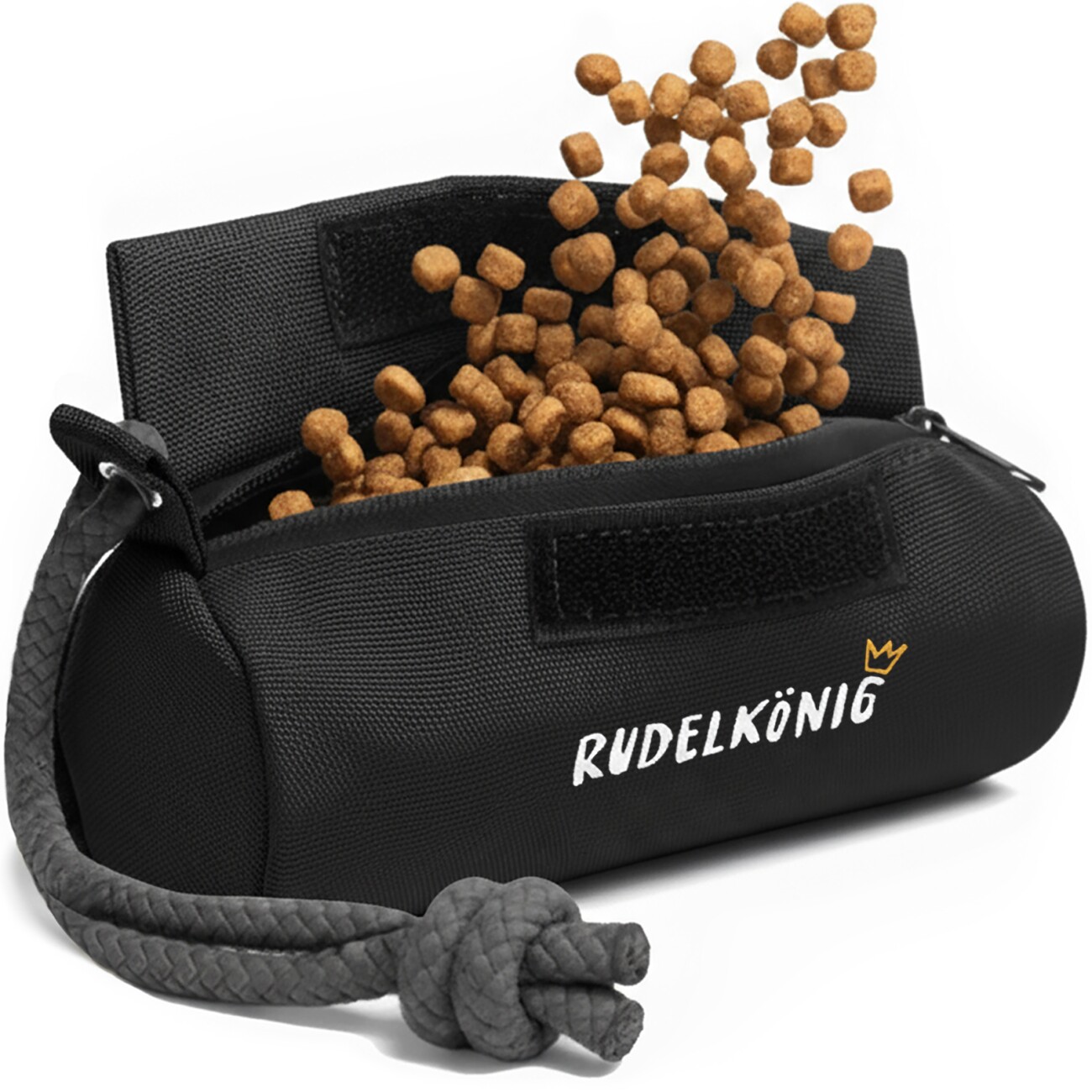 Rudelkönig Futterbeutel - Snackbeutel für Hundetraining schwarz