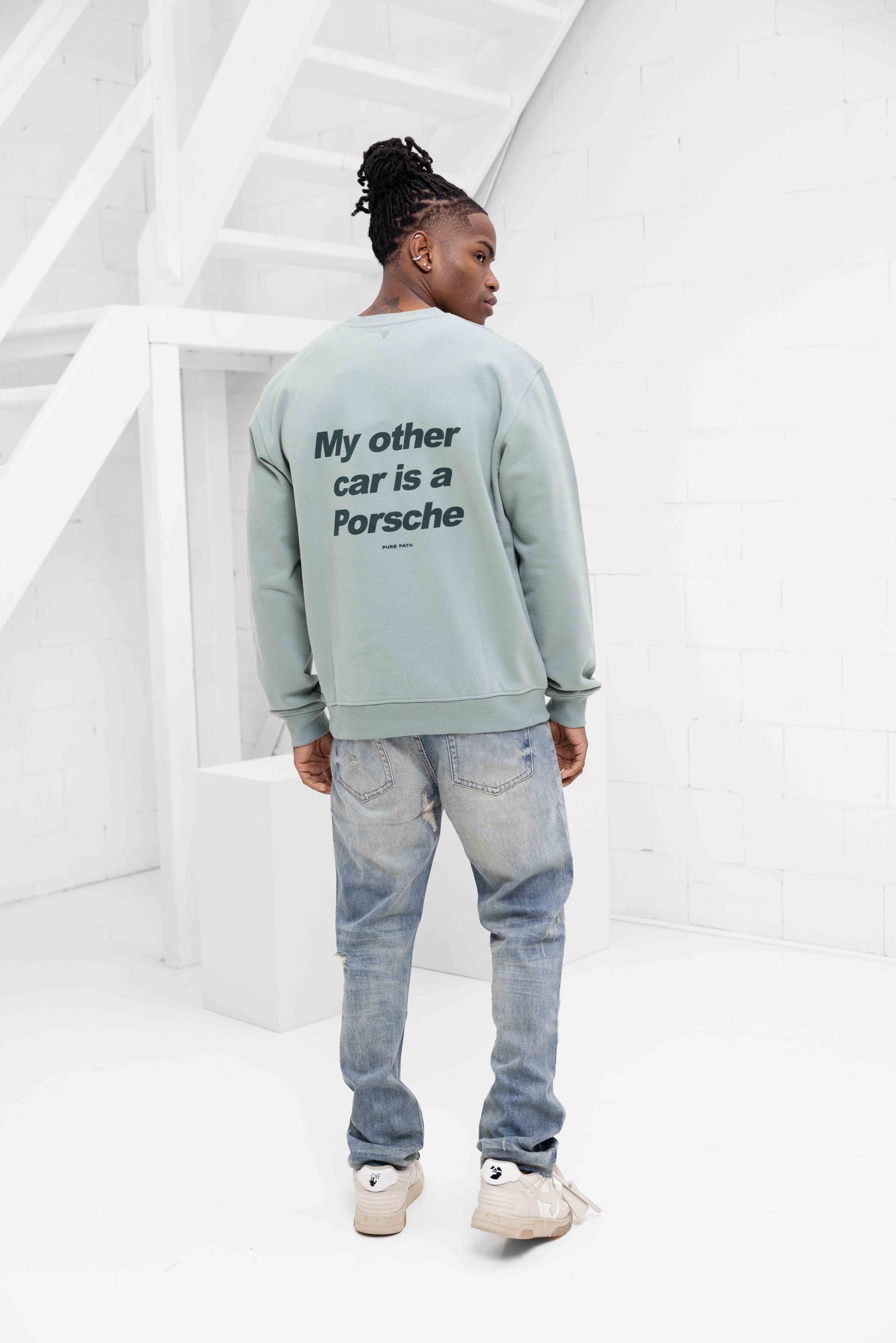 Pure Path My Other Car Sweater Lichtgroen
