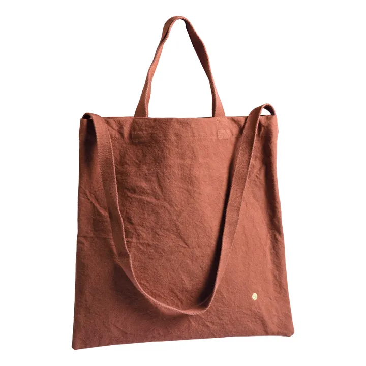 La cerise sur le gâteau Sac City Iona en toile de coton | Terracotta