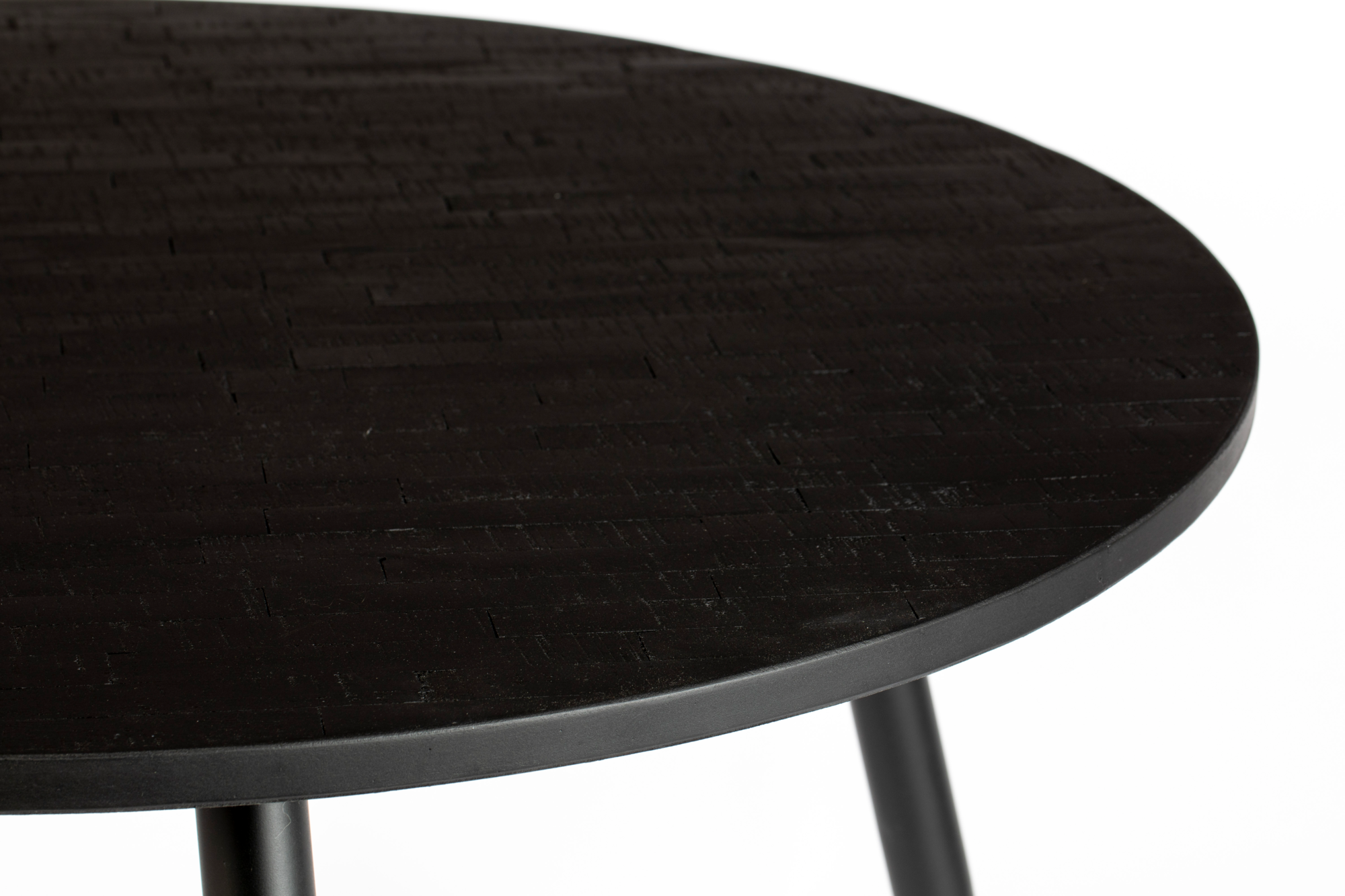 Eettafel Mo  rond zwart  110 cm