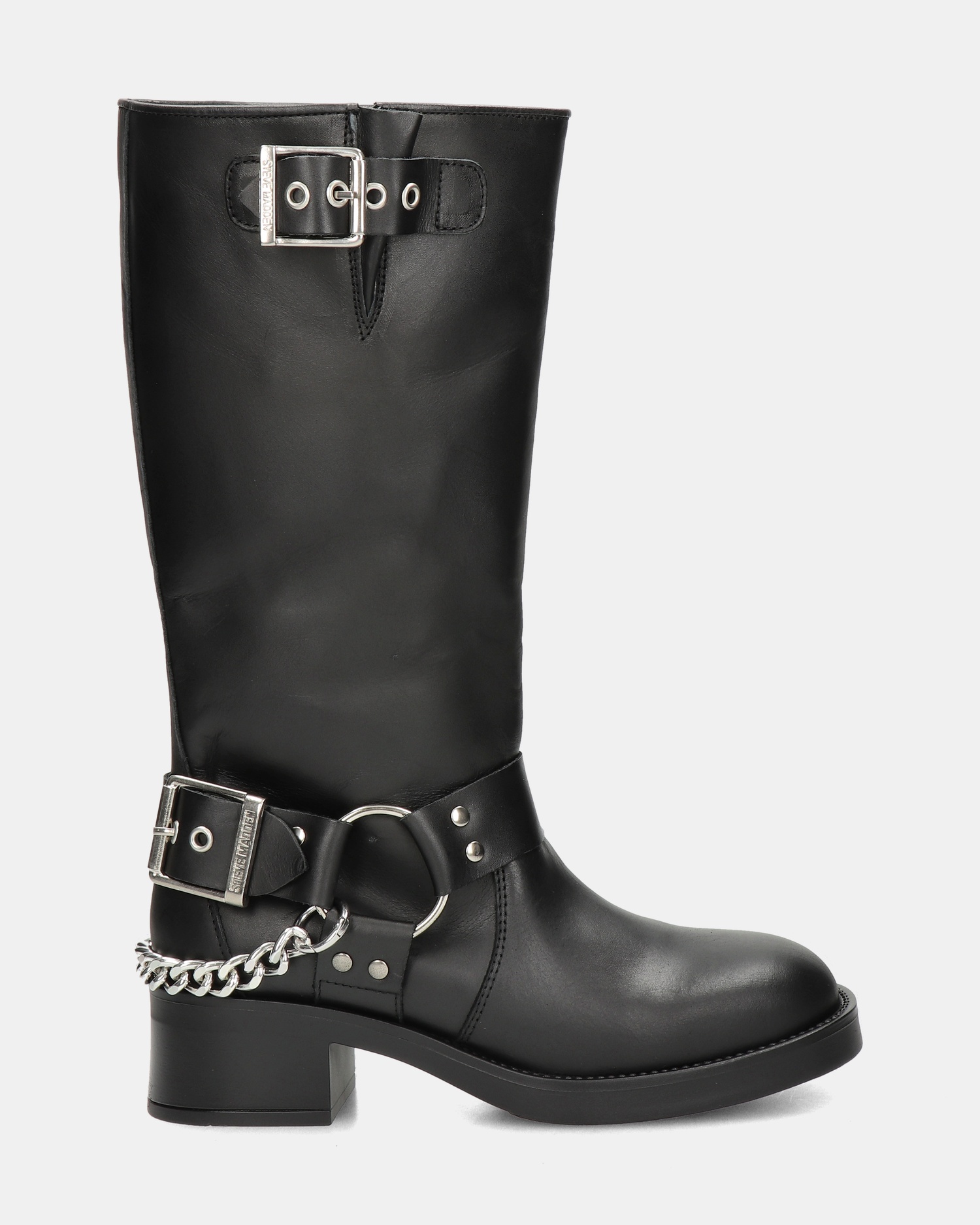 Steve Madden Beau-C Bikerboots  - zwart