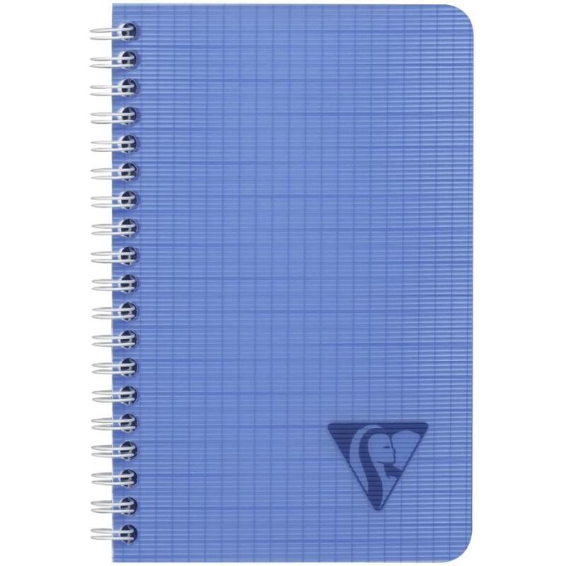 Carnet reliure intégrale Linicolor FRESH 11x17cm 100 pages petits carreaux couverture plastique polypropyène rainuré Couleur aléatoire - Assortis