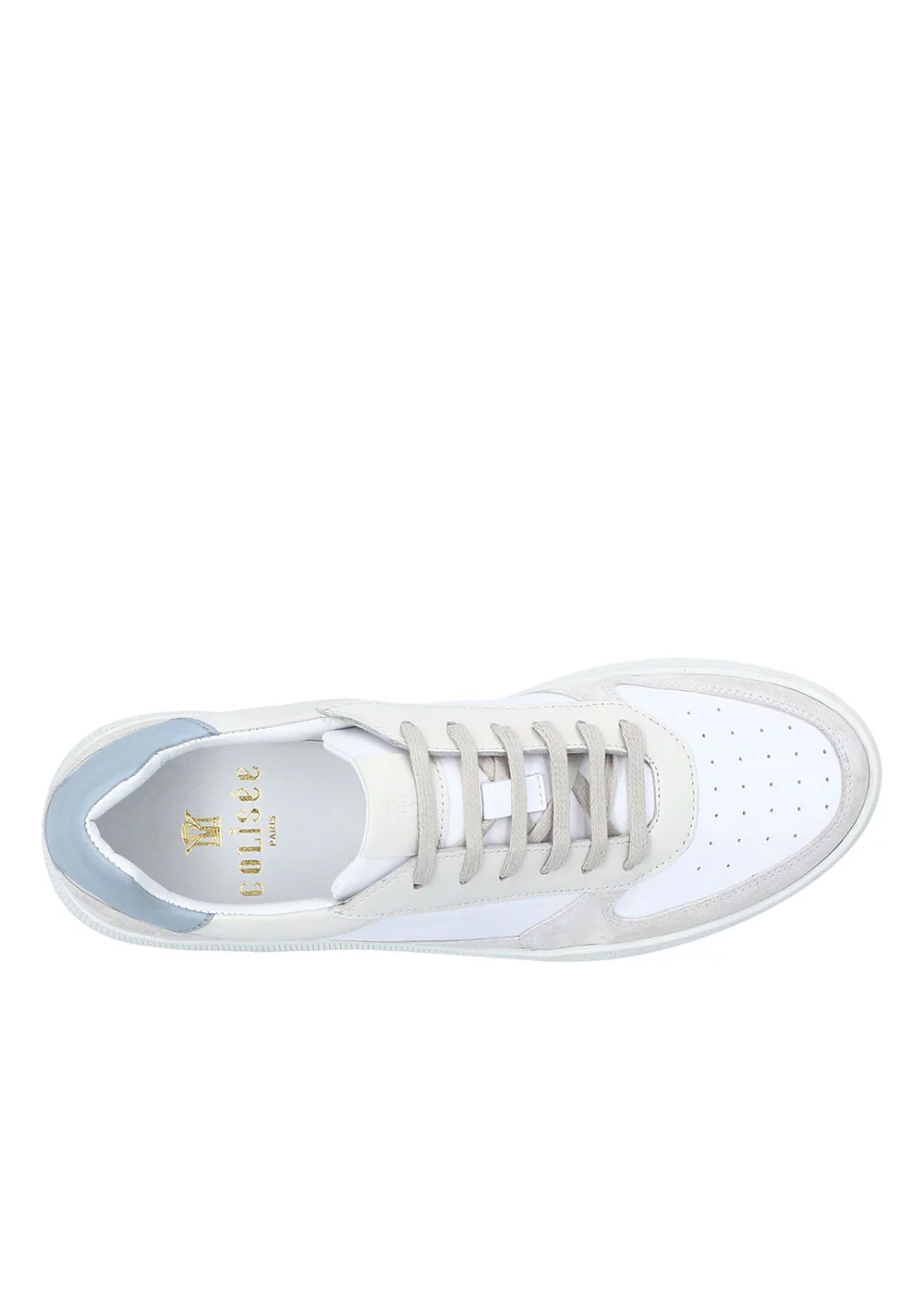 SNEAKER VALERIO CUIR BLANC