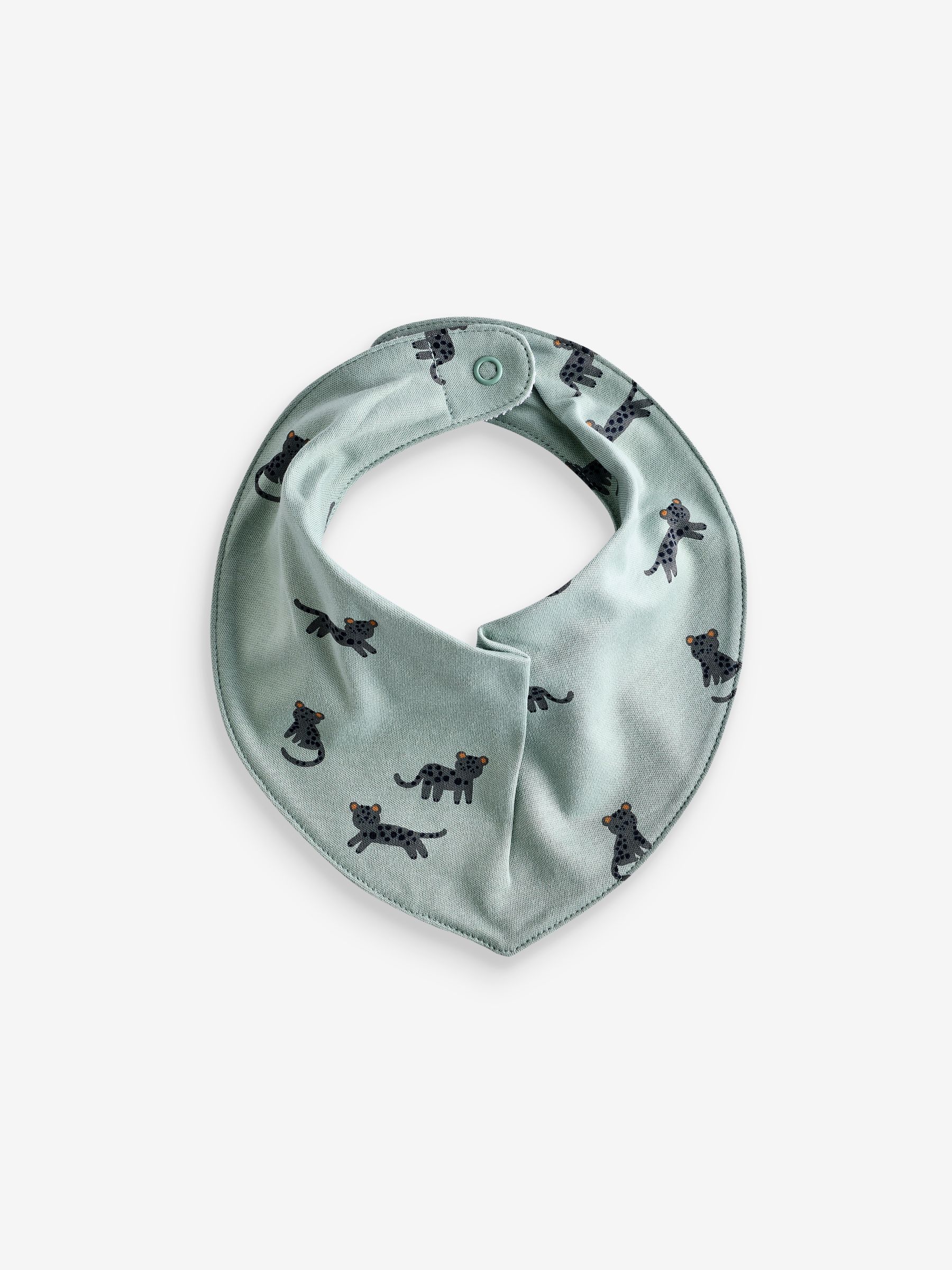Blauwgroen - 5 Pack Dribble Baby 100% Cotton Bibs