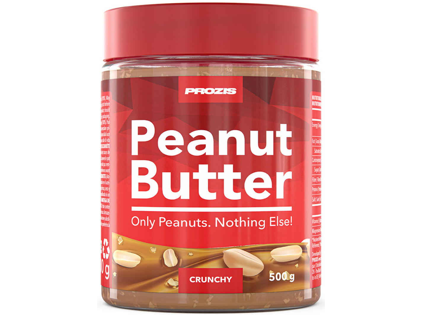 MANTEIGA PROZIS AMENDOIM CROCANTE E 100% NATURAL 500G