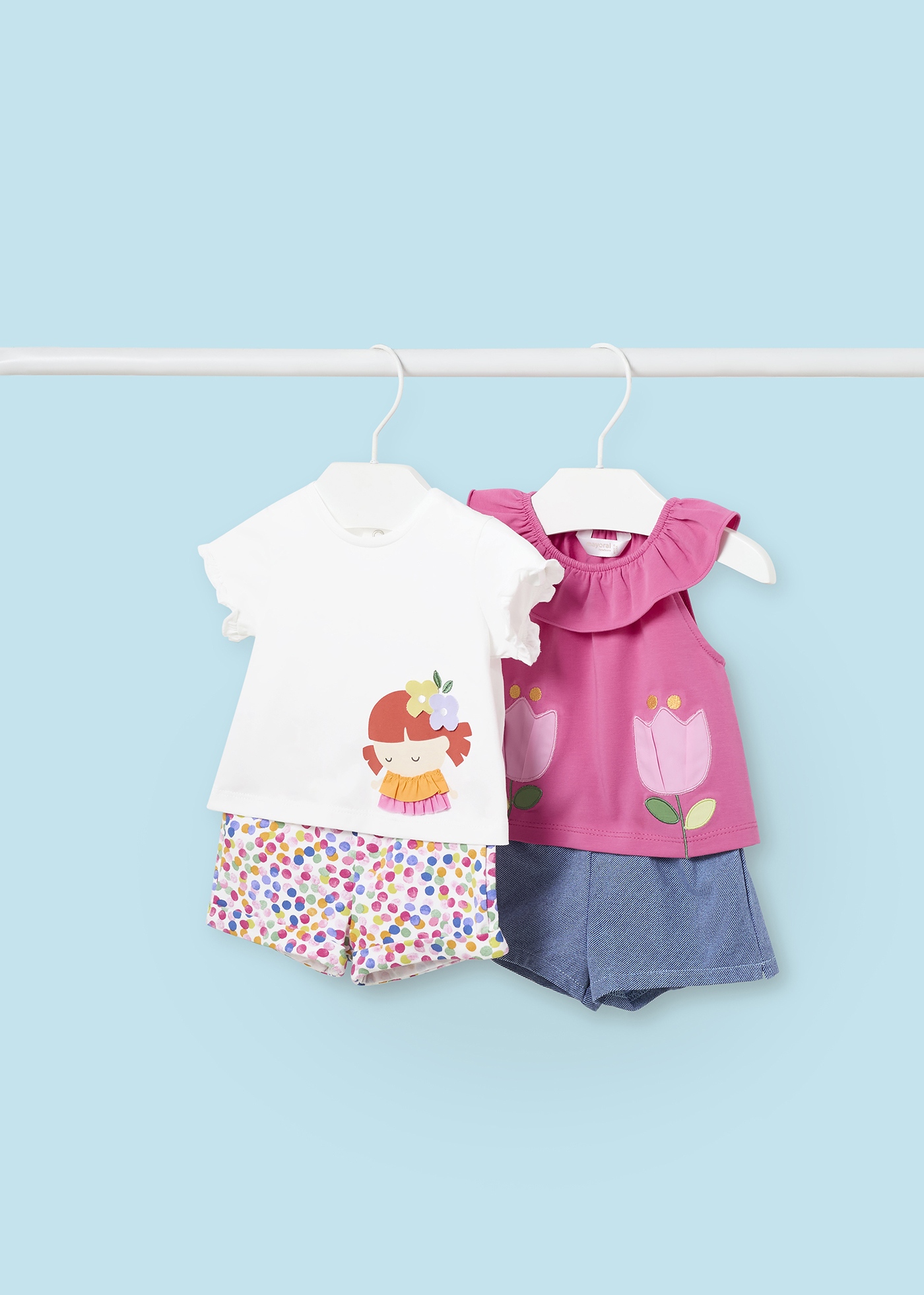 Conjunto de algodão Better Cotton para recém-nascidos, 4 peças, camomila