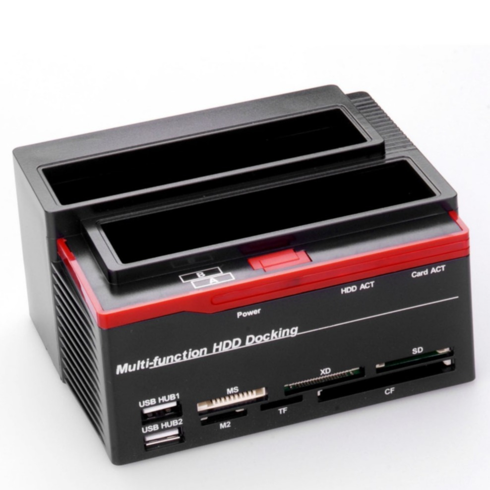 USB 2.0 SATA Dual USB Festplatten Docking Station für 2.5