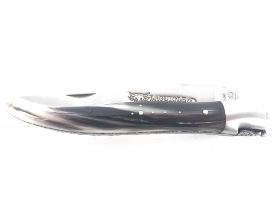 Laguiole 12 cm - Mouche Bourdon Travaillé - Pointe de Corne - 1 mitre Couteau de poche par Laguiole en Aubrac