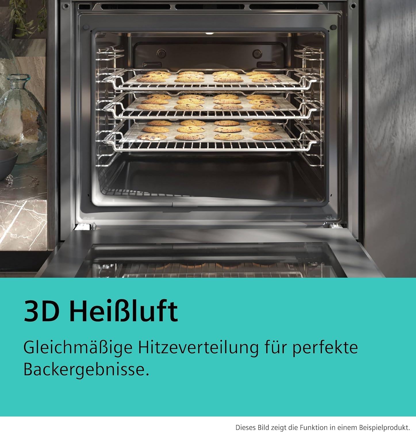 Siemens EQ322IAAB, iQ300 Einbauherd-Set, Bestehend aus HE213ABB4 Herd, 60 x 60 cm, 3D Heißluft für gleichmäßige Hitze, LCD-Display & EI631CFB1E Induktionskochfeld, Bräterzone, powerBoost, Rahmenlos