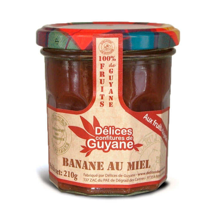 Confiture de banane au miel de Guyane