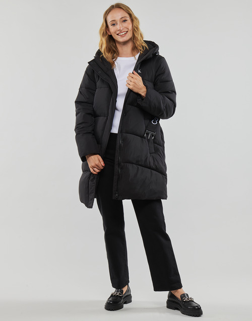 Calvin Klein Jeans - LOGO BELT LONG PUFFER - Noir