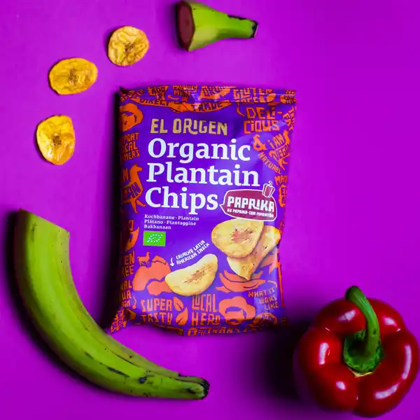 Bio Kochbananen Chips mit Paprika
