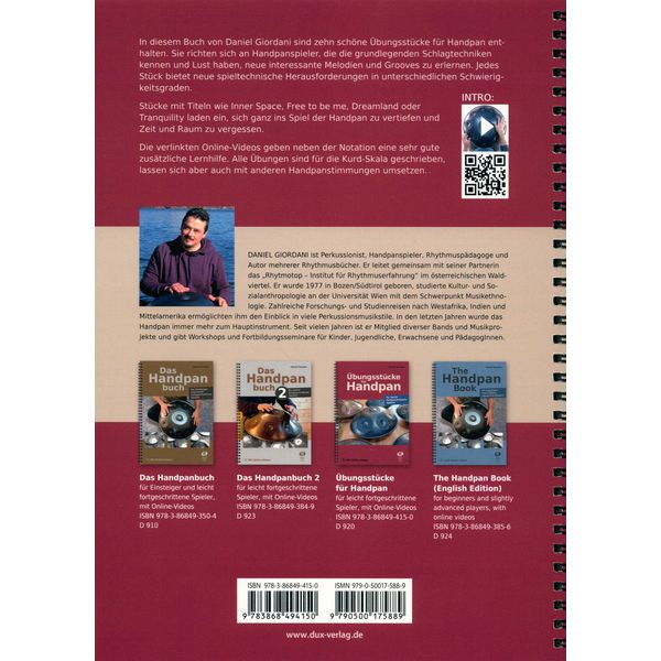 Edition Dux Übungsstücke for Handpan
