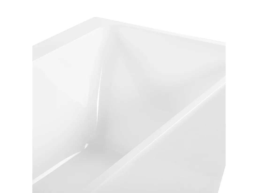 Baignoire semi-îlot blanche 170 x 80 cm HASSEL