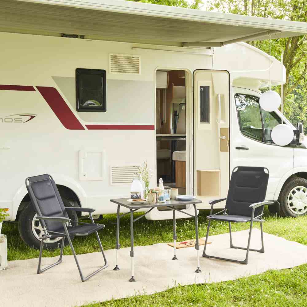 Campingstuhl PREMIUM - anthrazit - klappbar