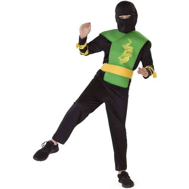 Kostüm - Ninja - für Kinder - 5-teilig - verschiedene Größen