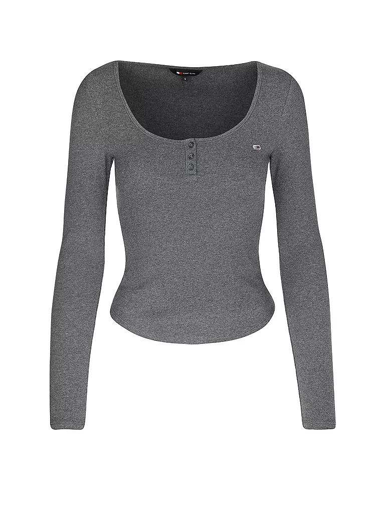 TOMMY JEANS Langarmshirt grau