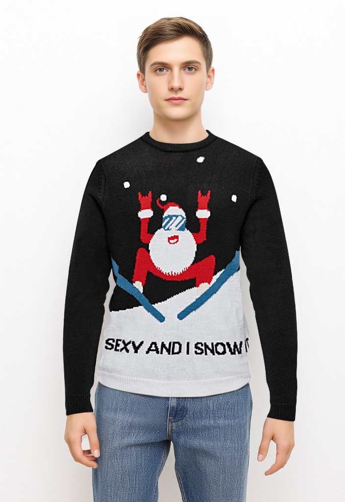 ONLY & SONS Strickpullover »ONSXMAS REG 5 PLACEMENT CREW KNIT«
