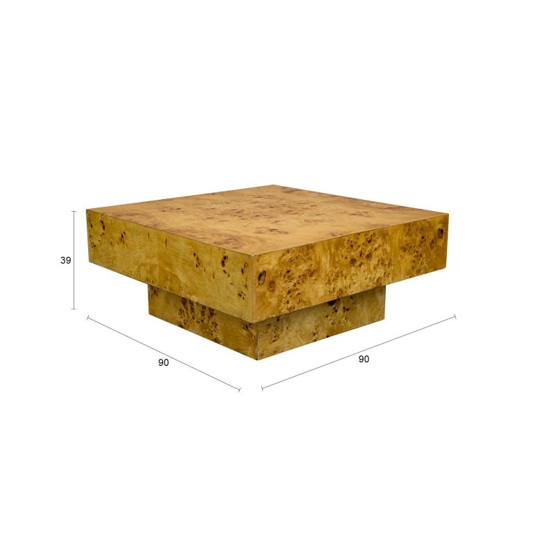 Dutchbone Quinn salontafel 90x90 naturel
