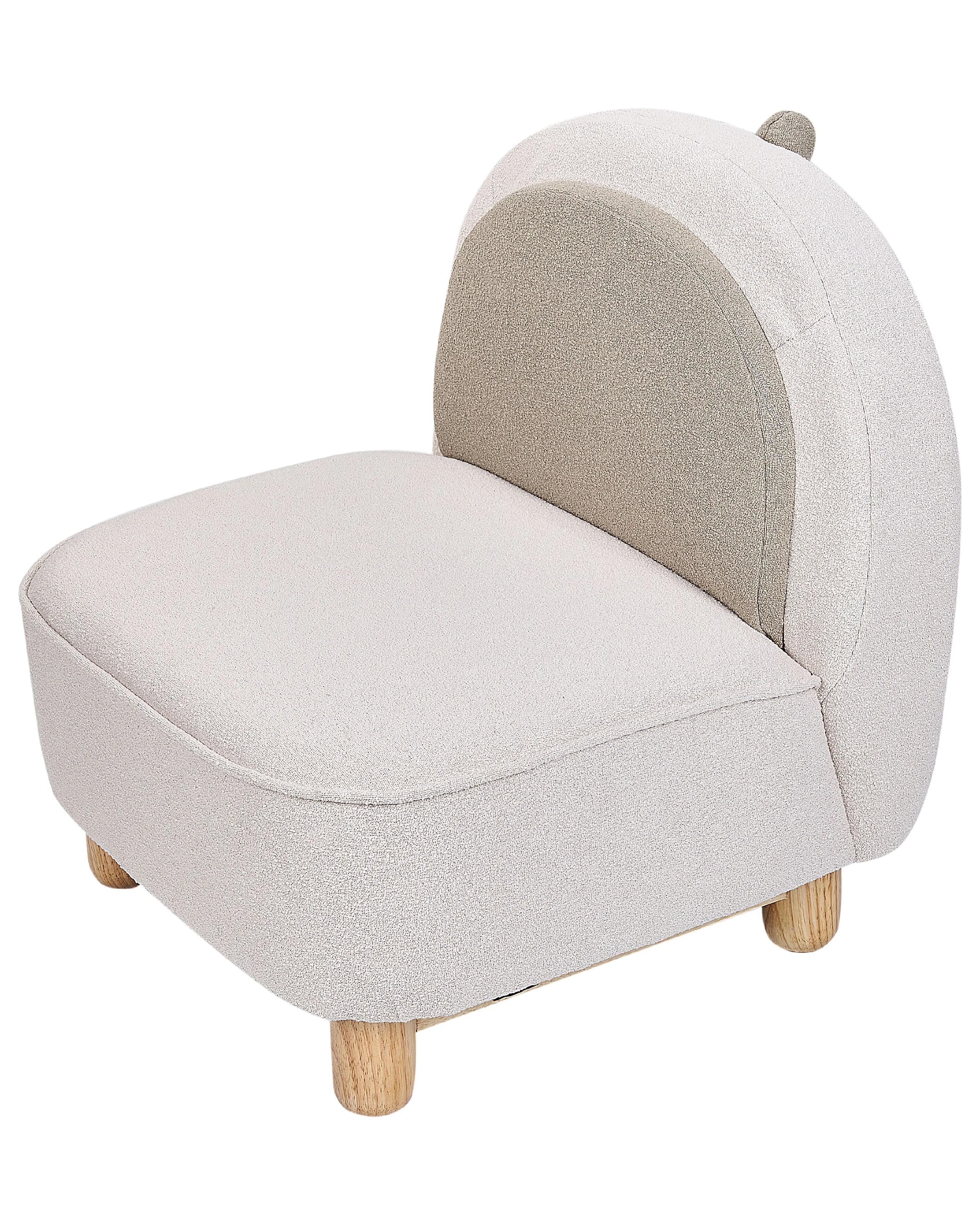 Kinderfauteuil Dinosaurus FABORG Stof Lichtbeige