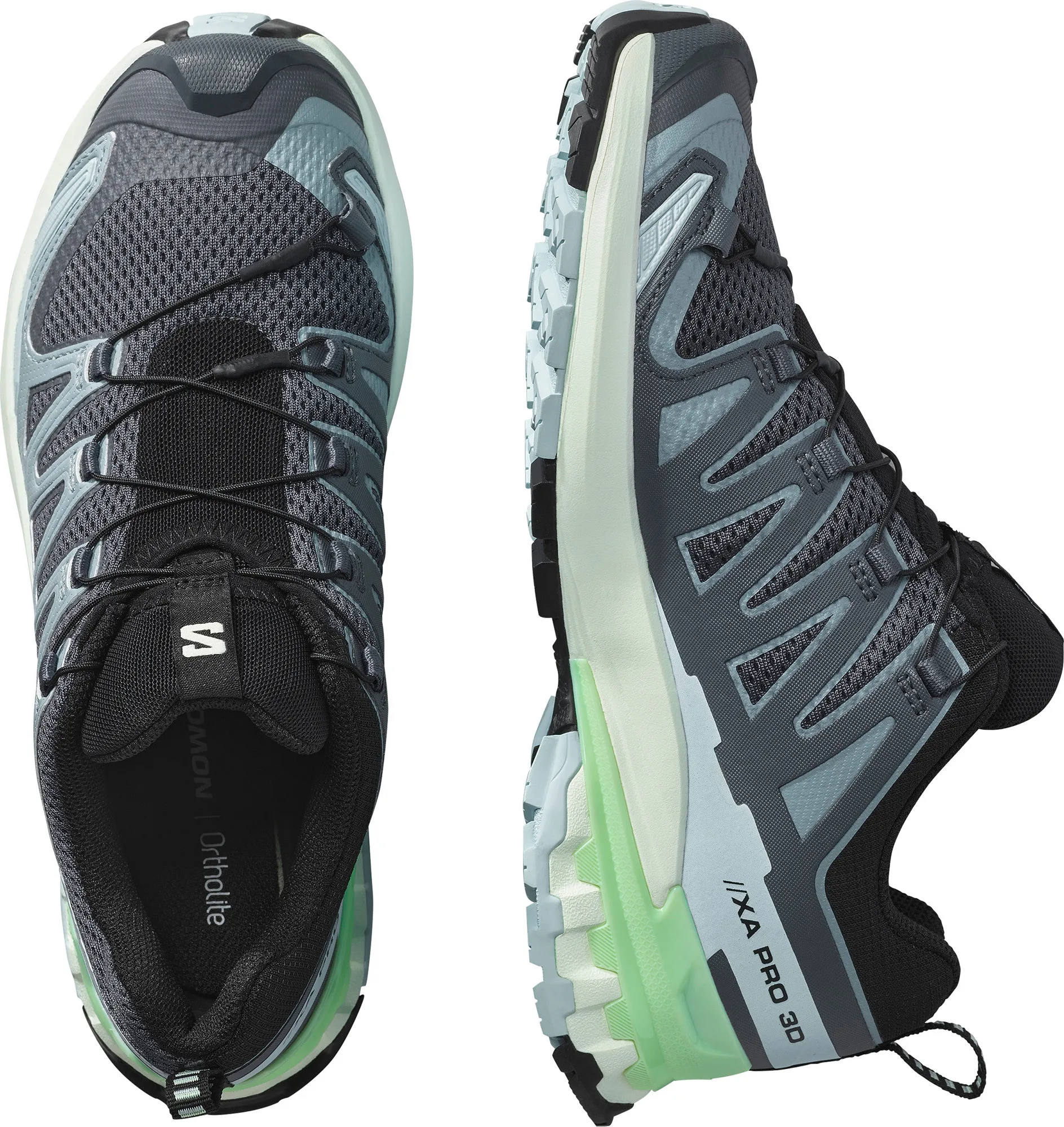 Salomon Women's XA Pro 3D V9 Turbulence/iced Aqua/patina Green