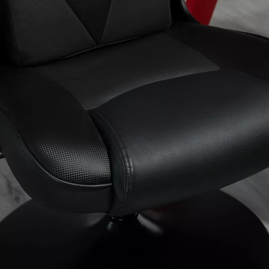HOMCOM Gamingstuhl Racing-Design schwarz